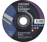 Disque à tronçonner EXPERT ACIER pour tronçonnage à sec des métaux ferreux et aciers de construction SIDAMO - 10111005