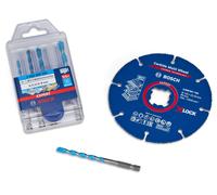 Disque à tronçonner Expert et coffret de 5 forets Expert Hex-9 - BOSCH - 061599765R