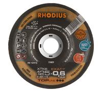 RHODIUS Disque à tronçonner XTK6 EXACT 210829 125 mm inox/acier 22.23 mm moyeu déporté