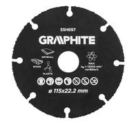 Disque à tronçonner - Graphite - V31AC-TOP-55H697 - 115 mm - Bois - Plastiques