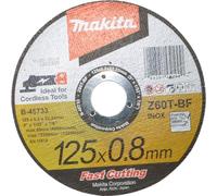 DISQUE À TRONÇONNER MÉTAL ET INOX MAKITA À MOYEU PLAT Ø 125 MM - B-45733