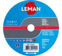 Disque à tronçonner métal moyeu plat 76 x 1,0 x 10 - boite de 25 pieces