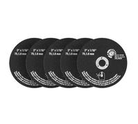 NEO TOOLS Lot de 5 disques à tronçonner pneumatiques de 75 mm pour la coupe de carrosseries, de pièces en tôle et de structures métalliques