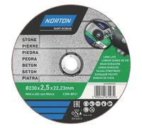 Disque à tronçonner pierre/béton 230 mm x 2,5 x 22,2 mm Norton
