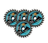 Disque à tronçonner pour bois EXFEIN 75 mm - Lame de scie circulaire compacte à dents en carbure 24T TCT, à usage général pour le cuttting dans le bois, le plastique et les matériaux composites