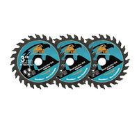 Disque à tronçonner pour bois EXFEIN 75mm 3pcs - Lame de scie circulaire compacte à dents en carbure 24T TCT, à usage général pour le cuttting dans le bois, le plastique et les matériaux composites