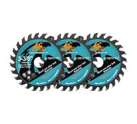 Disque à tronçonner pour bois EXFEIN 85mm 3pcs - Lame de scie circulaire compacte à dents en carbure 24T TCT, à usage général pour le cuttting dans le bois, le plastique et les matériaux composites