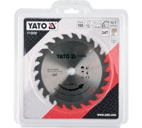 Disque à tronçonner pour bois TCT 165 x 24 x 16 mm YT-60590 YATO