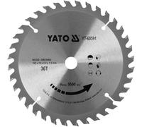 Disque à tronçonner pour bois TCT 165 x 36 x 16 mm YT-60591 YATO