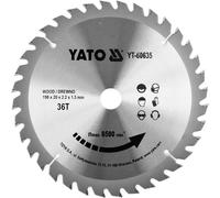 Disque à tronçonner pour bois TCT 190 x 36 x 20 mm YT-60635 YATO
