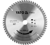 Disque à tronçonner pour bois TCT 190 x 60 x 20 mm YT-60636 YATO