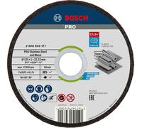Disque à tronçonner PRO à moyeu standard plat pour acier inoxydable et métal - 125 x 1 x 22,23 mm - BOSCH - 2608603171