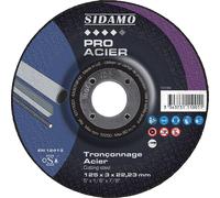 Disque à tronçonner PRO ACIER pour tronçonnage à sec des aciers et métaux ferreux SIDAMO - 10111001