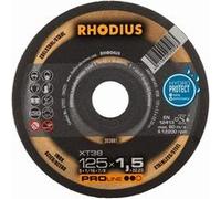 Disque à tronçonner RHODIUS XT38 - Ø125 mm x 1.5 x 22.23 mm - Acier Inox - 203881