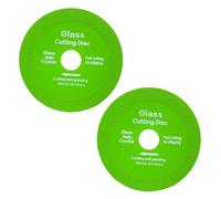 Disque à Tronçonner Verre, 2PCS Disque Diamant, Meuleuse Angle à Lame Diamantée, 125 Carrelage, Ø 22,23 mm Disque Carrelage