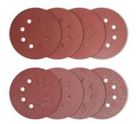 Disque Abrasif 125mm - 40 Pcs Papier Poncage pour Ponceuse Orbitale Aléatoire - Grain 40 60 80 100 120 180 240 320