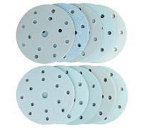 Disque abrasif 150mm, 100 Disques de Ponçage Ronds, Grains Mixtes 40/60/80/120/180/240/320/400/600/800, Disque de Ponçage auto-agrippant Pour Ponceuse Orbitale Aléatoire