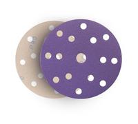 Disque Abrasif 150mm, 100 Disques de Ponceuse Orbitale, 400 Grains en céramique, 15 Trous, crochet et boucle, Papier de verre Orbital aléatoire Professionnel Pour L'automobile et le Travail du bois