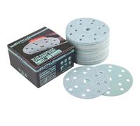 Disque abrasif 150mm, Disques de Ponçage auto-agrippants de 6 Pouces à 15 trous, 100 Disques de Ponçage Ronds, 320 Grains, Tampons de Ponçage Assortis Pour Ponceuse Orbitale Aléatoire