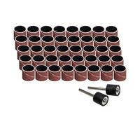 Disque abrasif à lamelles, Paquet de 42 Kit tambour à manchon abrasif grain 80-600 6.35-12.7mm for outils rotatifs(120 Grit)