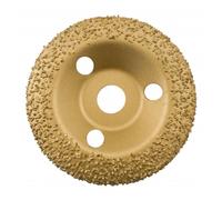 EDMA Disque abrasif Abradisc 928 bombé Ø 125 mm Carbure de tungstène Grain 24 Doré