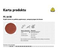 DISQUE ABRASIF AUTO-ADHÉSIF KLINGSPOR 125mm PS18EK 240 gr. 50 pièces.