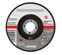 Disque abrasif diam.125 X 1.6 X 22.23 inox - DIAM INDUSTRIES - DI125/22