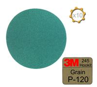 Disque abrasif Hookit 3M 245 diamètre 150 grain 120 x 10