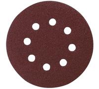 Disque abrasif MAKITA Ø 125mm Red velcro avec 8 trous - Grain - Grain 40