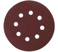 Disque abrasif MAKITA Ø 125mm Red velcro avec 8 trous - Grain - Grain 400