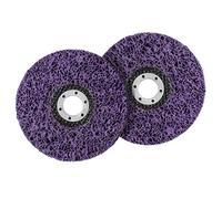 Disque Abrasif pour Meuleuse d’Angle 2 Pcs Disque de Nettoyage en Acier Inoxydable 125mm Disque de Nettoyage Abrasif CSD pour Enlever la Rouille de la Peinture Accessoire de Meuleuse d’Angle