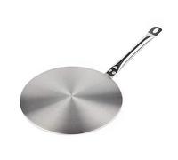 Disque Adaptateur 24 cm pour Plaque Induction - Genius Ideas - Argenté - Acier Inoxydable - Diffuseur de Chaleur