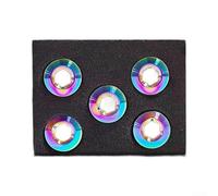 Disque Alliage Léger pour 3g M8x6.5mm Mono-Plateau Disque Alliage | Résistance acides alcalins, eau salée, boue, , longtemps, terrain(1disc Iridescent)