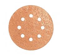 Disque auto-agrippant carbure de Tungstène 8 trous - Ø125mm - grain 36 LEMAN