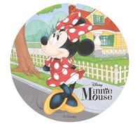 DISQUE AZYME 20 CM MINNIE DECOR GATEAU ANNIVERSAIRE
