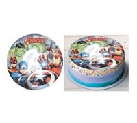 Disque Azyme Avengers Disney - Décoration Gâteau Anniversaire 20 cm