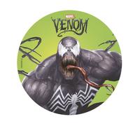 dekora - Décoration pour Gâteaux d’Anniversaire - Cake Topper Venom 20 cm - Disque en Azyme Comestible pour Gâteau Sans Gluten, Sans Sucres Ajoutés, Sans Lactose - Convient aux Végétariens