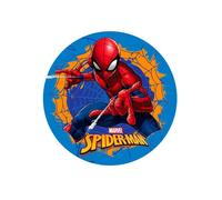 Disque Azyme - DEKORA - Spiderman - Décoration Gâteau - 20cm - Rouge/Bordeaux