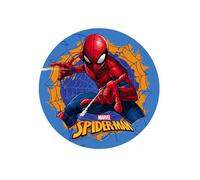 Disque Azyme - DEKORA - Spiderman - Décoration Gâteau - 20cm - Rouge/Bordeaux