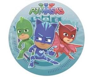 disque azyme pjmasks déco gâteau 20cm - dekora 160132 Multicolore G