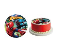 Disque Azyme - Spiderman - 20 cm - Comestible - Pour Gâteau Enfant