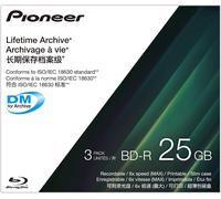 Disque BD-R 25 Go pour archive, conforme à la norme ISO/IEC 18630, compatible DM pour archive, jeu de 3 disques, IPS-BD11W03P