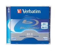 Disque Blu Ray Verbatim avec étui 25 Go qualité revêtement super dur flexibilité