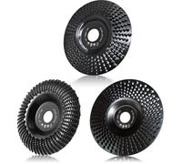 Disque Bois Meuleuse 125mm Disque de Sculpture Sur Bois, 3 Pices Disques de Meulage pour Faonner, Meuler et coup DISQUE DE MEULEUSE