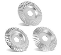 Disque Bois Meuleuse pour le Meulage 125x22mm, 3 Pièces Disques de Meulage pour Façonner Meuler et couper Roues pour Meuleuse d'angle Disque à sculpter le bois