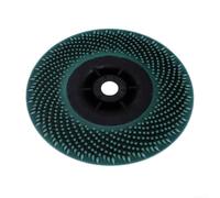 Disque Brosse Nylon 115mm pour Meuleuse D'angle(Green;58-11) | Filetage pour m14, diamètre 115mm, élimine rouille et , idéal métal et pour bois, montage rapide