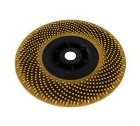 Disque Brosse Nylon 115mm pour Meuleuse D'angle(Yellow;58-11) | Filetage pour m14, diamètre 115mm, élimine rouille et , idéal métal et pour bois, montage rapide