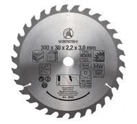 Disque Carbure T.Coupe Diam.300Mm 30 Dents - Code Bgs3955 FBGS3955 KRAFTMANN Ou