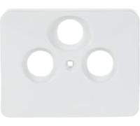 Disque central TV / SAT triple Busch-Jaeger 1743-03-24G blanc studio
