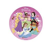 Dekora - Décoration Coméstible en Forme de Disque pour Gâteaux d'Anniversaire pour Enfants des Princesses - 15, 5 cm